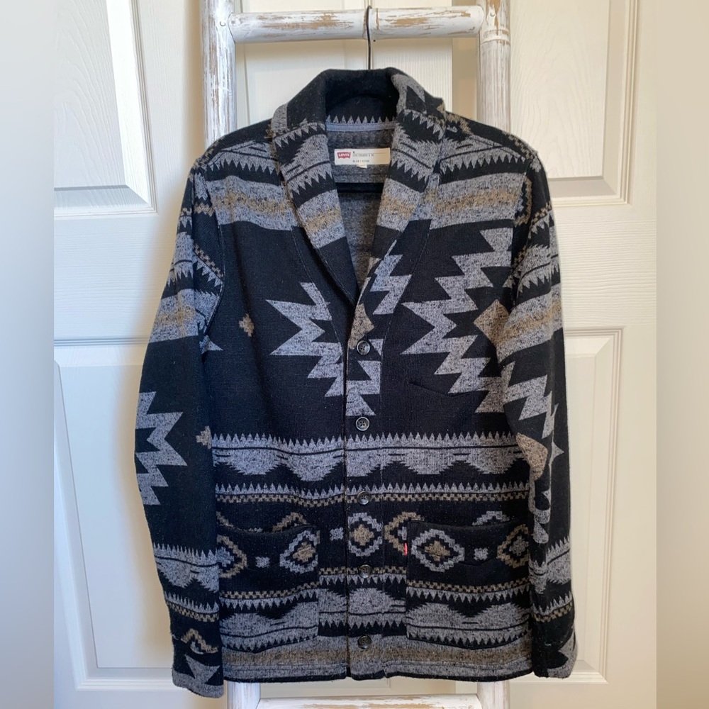 Levi’s Southwestern print cardigan men’s size M